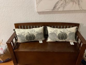 Brown Entryway Storage Bench – Stylish & Functional