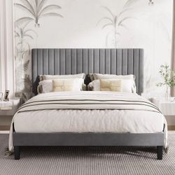 Queen grey bed