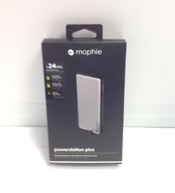 Brand New Mophie PowerStation Plus Space Gray With switch tip cable