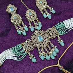 Mint Choker Set India Pakistani Jewelry Ethnic Traditional 