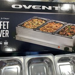 Ovente  Hot Food 3x1.5 Qt  Trays