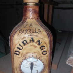 Empty Leather Bottle 
