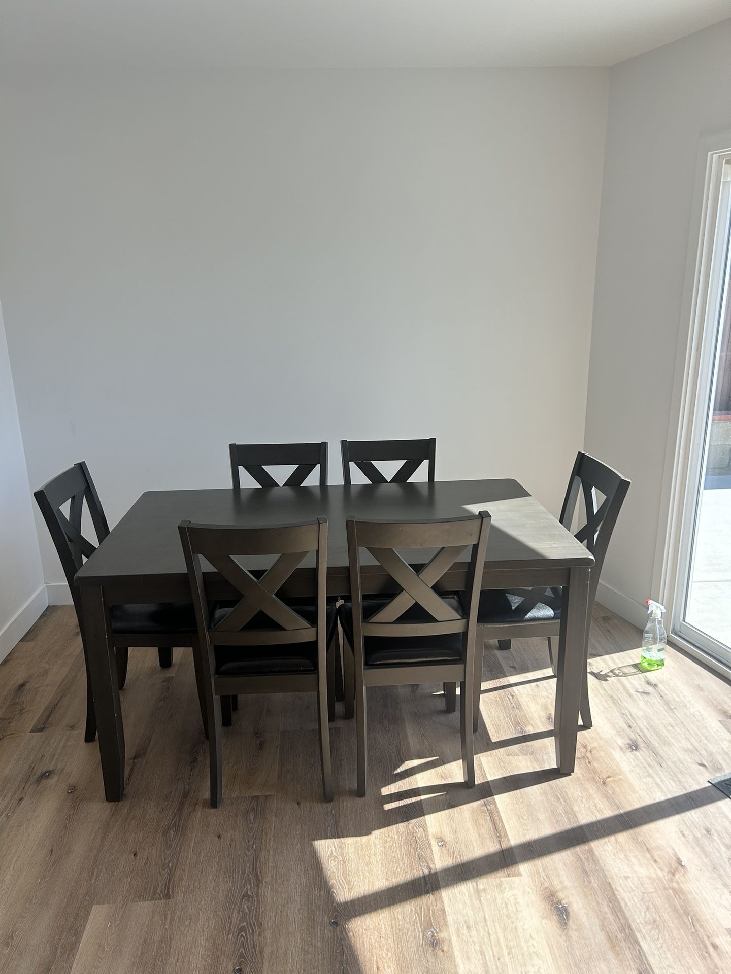 Grey Dining Room Table with Chairs