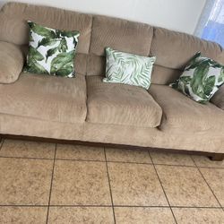 BEAUTIFUL SAGE MATERIAL COUCH