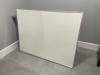 48” x 36” Wall-Mount Dry Erase Whiteboard – Aluminum Frame