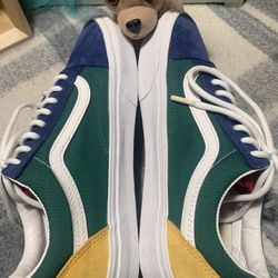 Men’s Size 7.5 (Wmns 9.0) VANS Old Skool Shoes Classic “Yacht Club”  Suede & Canvas