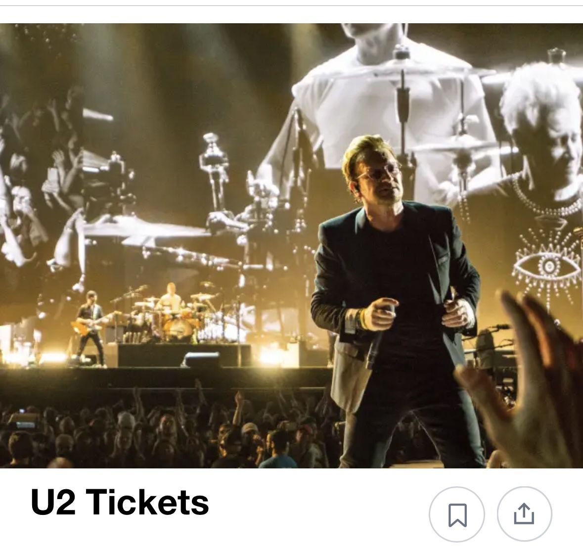 Legendary U2 Tickets 