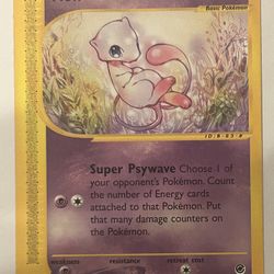 Pokemon TCG Expedition Base Set E Readers Mew Squirtle Charmeleon Pikachu