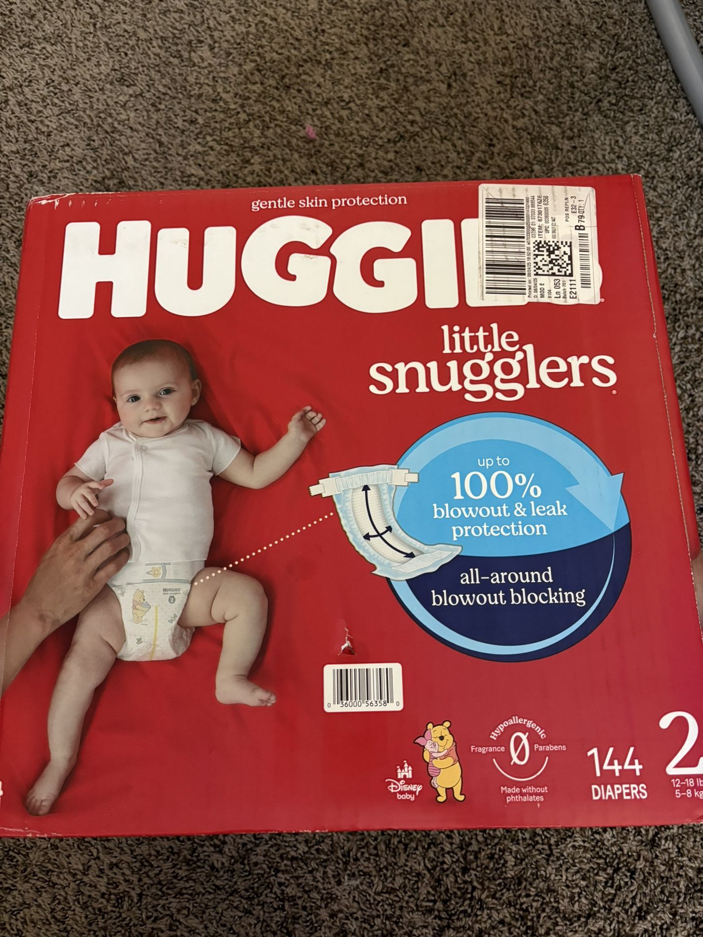 Brand New Huggies Size 2 144 Count