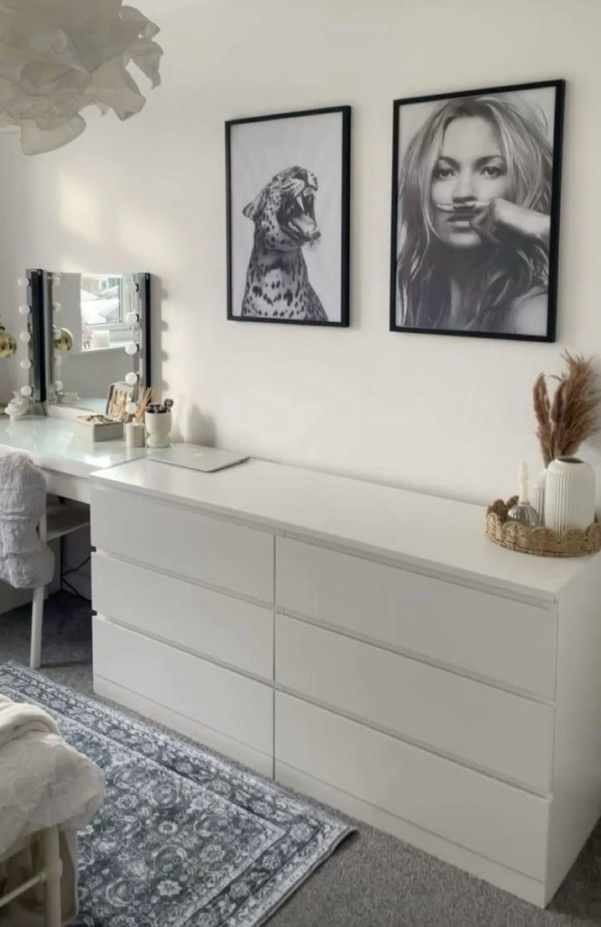 White Dresser 6 Drawers