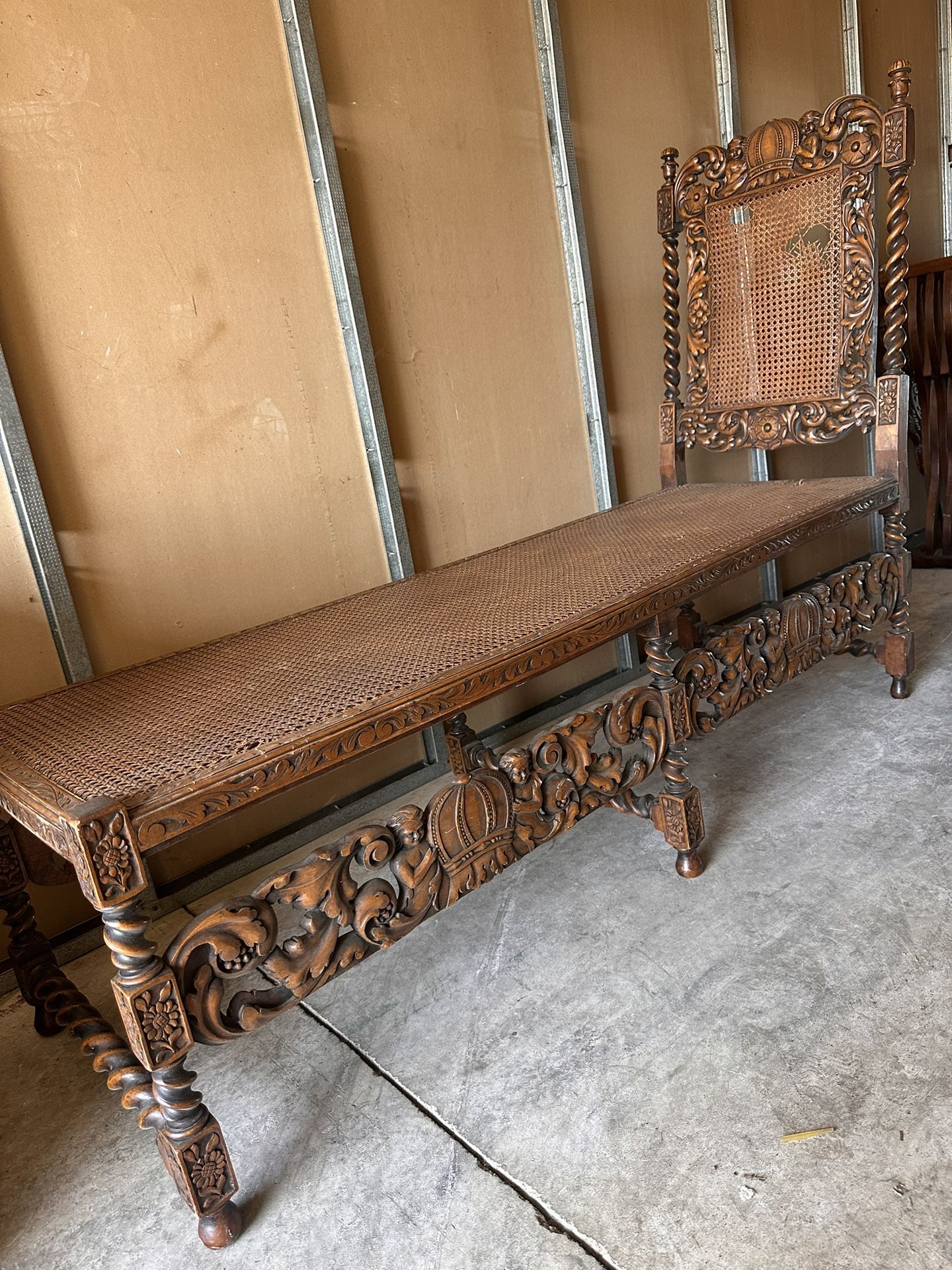 Vintage 19th Century Gothic Revival Accent Daybed $295 Obo