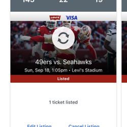 49ers vs Seahawks Tickets 