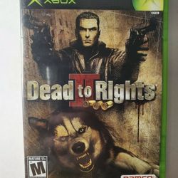 Dead to Rights II Xbox Video Game