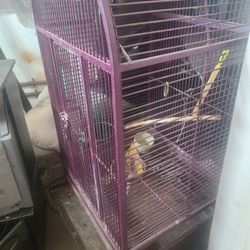 Large Birdcage With Wheels 