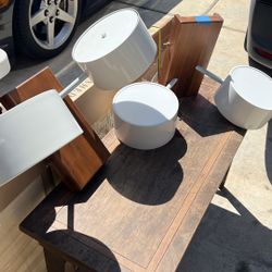 Mid-Century Modern StyleCraft Wood & White Glass Wall Sconces (Set of 2)”