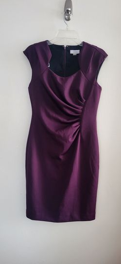 Calvin Klein Women's  Purple Sheath Dress Size 6/ Pre-owned