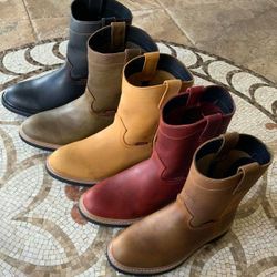 Botas de Piel De México Cómodas Para Trabajar 