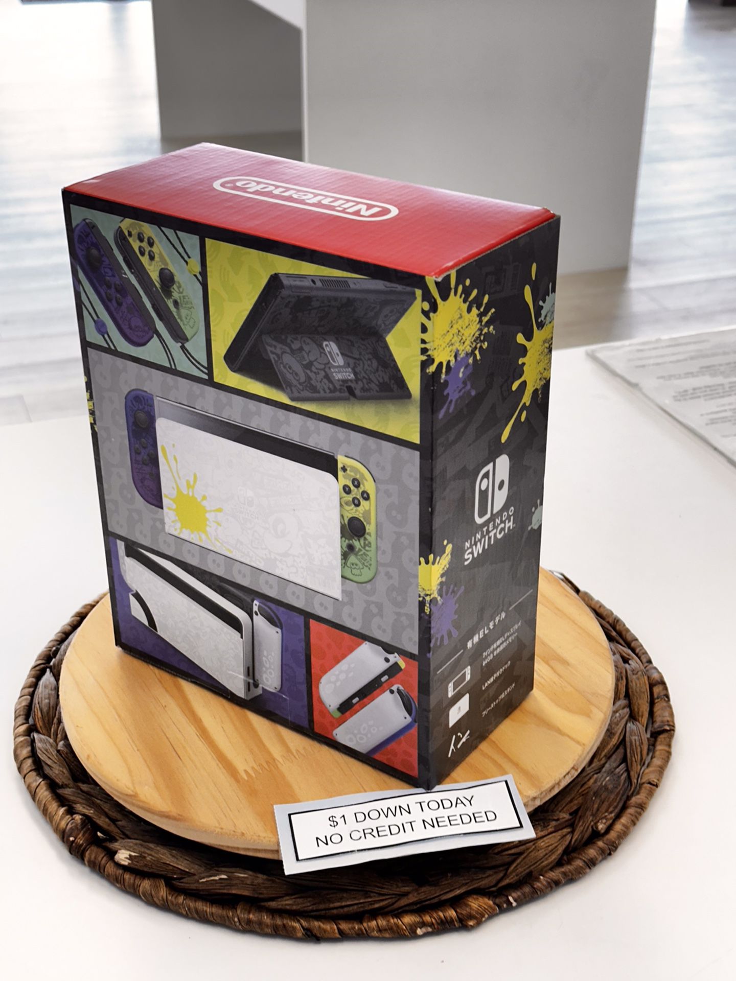 Nintendo Switch OLED Model Splatoon 3 Special Edition Gaming Console - Pay $1 Today to Take it Home and Pay the Rest Later!