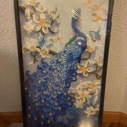 Handmade Bead Embroidery Wall Art