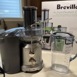 Breville - Juice Fountain Cold Electric Juicer - Silver