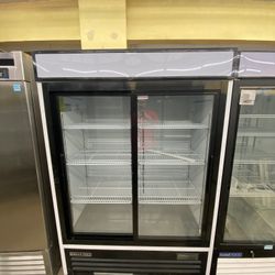 Maxx Cold 54” Double Door Glass Refrigerator 