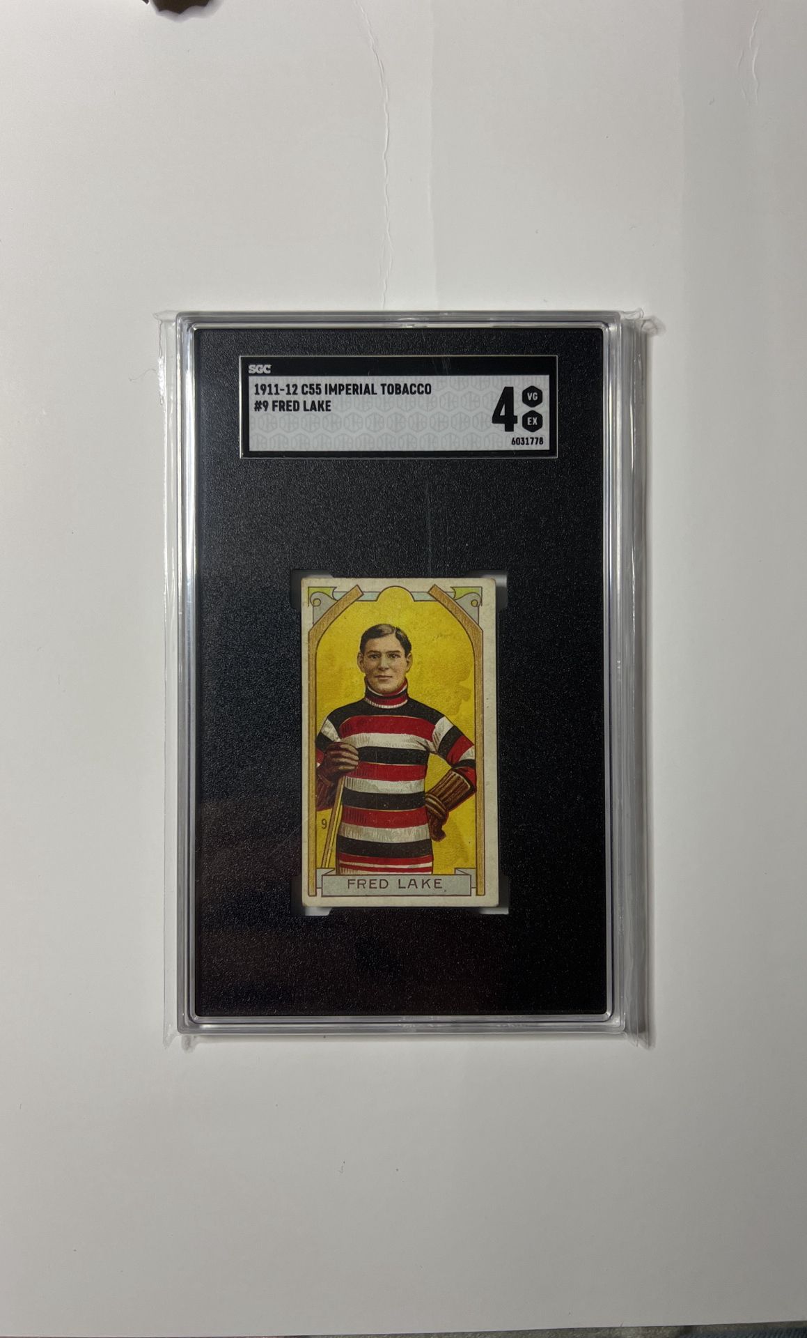 1911-12 C55 Imperial Tobacco  Fred Lake #9 SGC 4