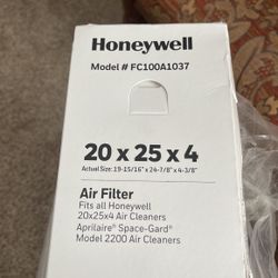 Brand New! Honeywell Home Furnace Air Cleaner Filter, 20x25x 4