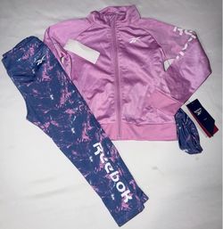 Reebok Girls Toddler 3pc Avtive Track Warmer Suit Set - 4T
