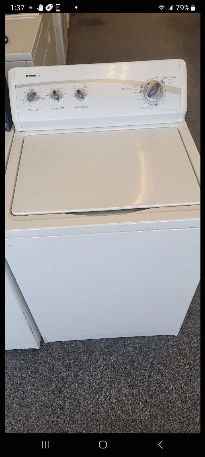 Kenmore washing machine with warranty 