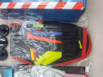 Tool kit squeegee blade, wrap cutter ,  tucker , axe tool.  Buffers pouch