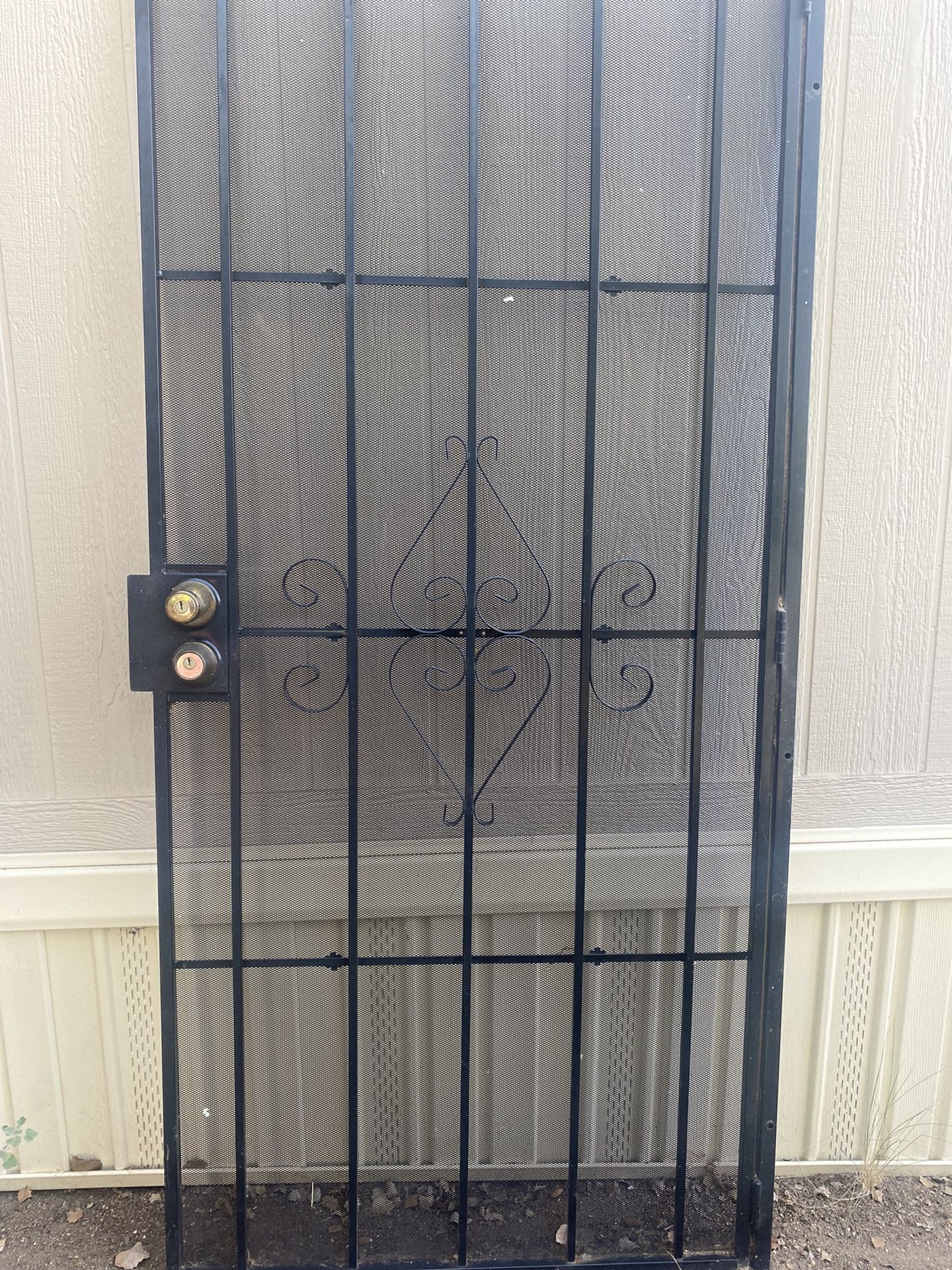 Outside Metal Screen Door