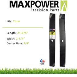 Maxpower Blade Set For 42” Toro Time Cutter Lawn Mower
