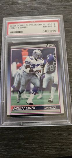 1990 SCORE SUPPLEMENTAL EMMITT SMITH #101T PSA 8
