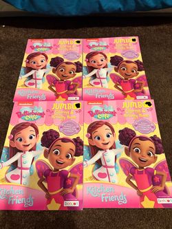 Butterbean's Café Jumbo Coloring & Activity Books – Lot of 4