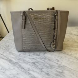 Michael Kors Grey Studded Purse 