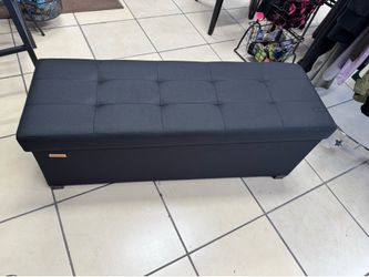 Ottoman Bench, Foldable Foot Rest with Legs.