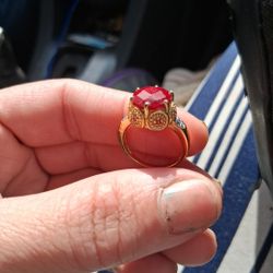 Pigeon Blood Ruby Ring