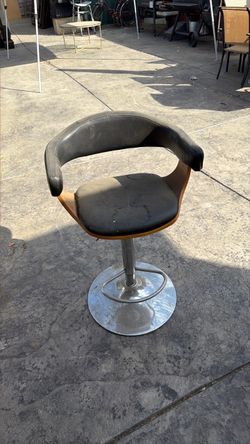Black bar stool