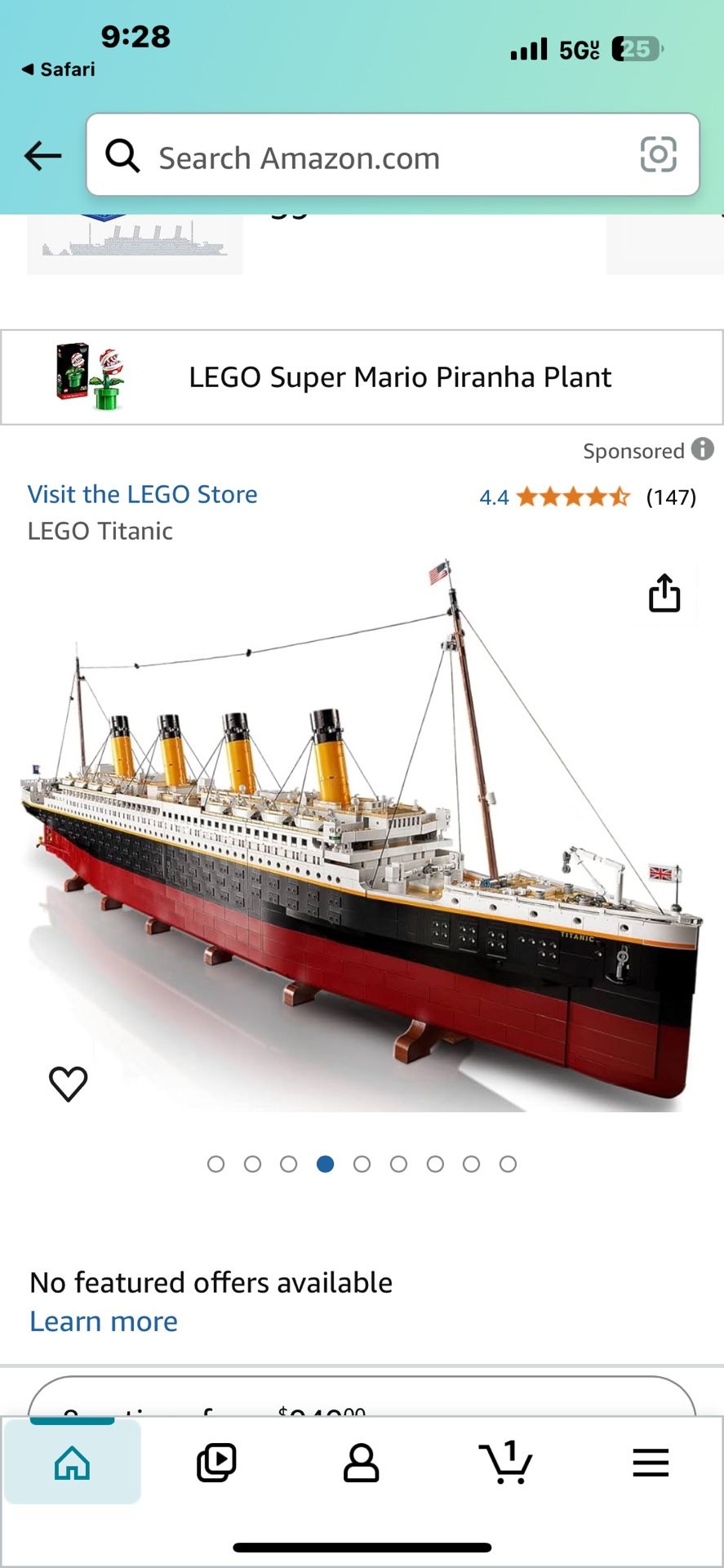 Titanic Lego Set