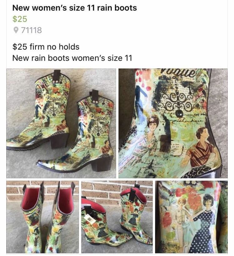 New Rain boots Women’s Size 11
