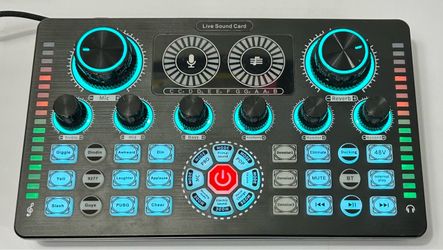 Studio Recording Kit Podcast Equipment Bundle Music Mixer w/1 Microphone Kit (#1445)