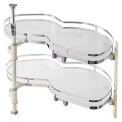 Vevor Swing Right Blind Corner Cabinet Pull Out for 36 in. Cabinet 2-Tier Swing Tray Soft Close Cloud Blind Organizer