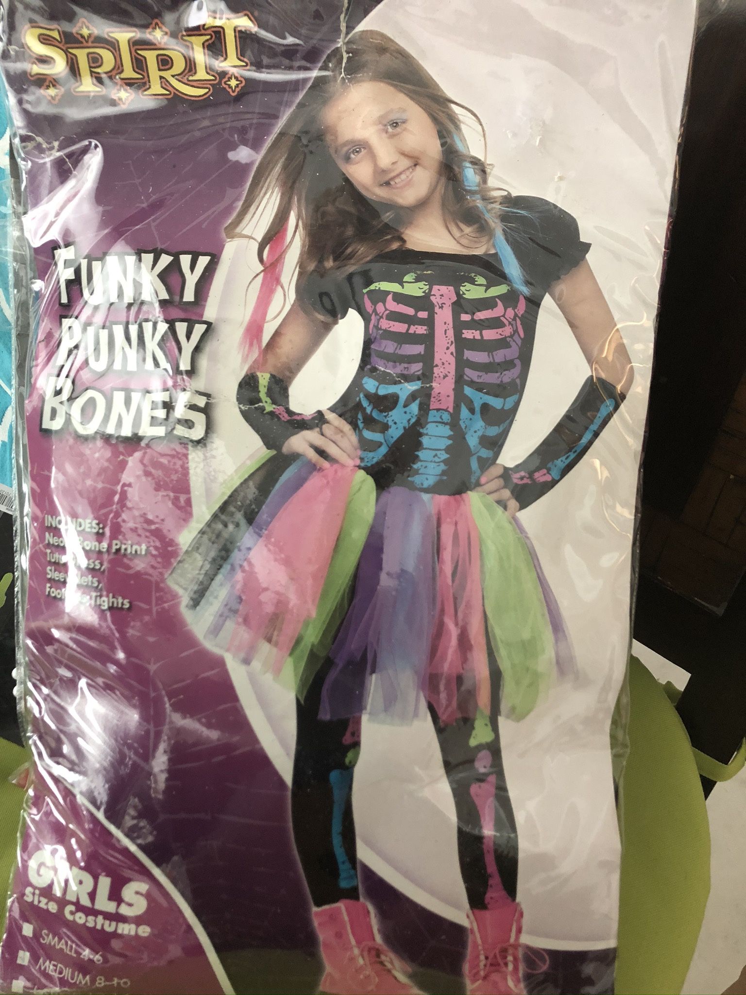 Halloween Costume - Skeleton - Medium 8-10