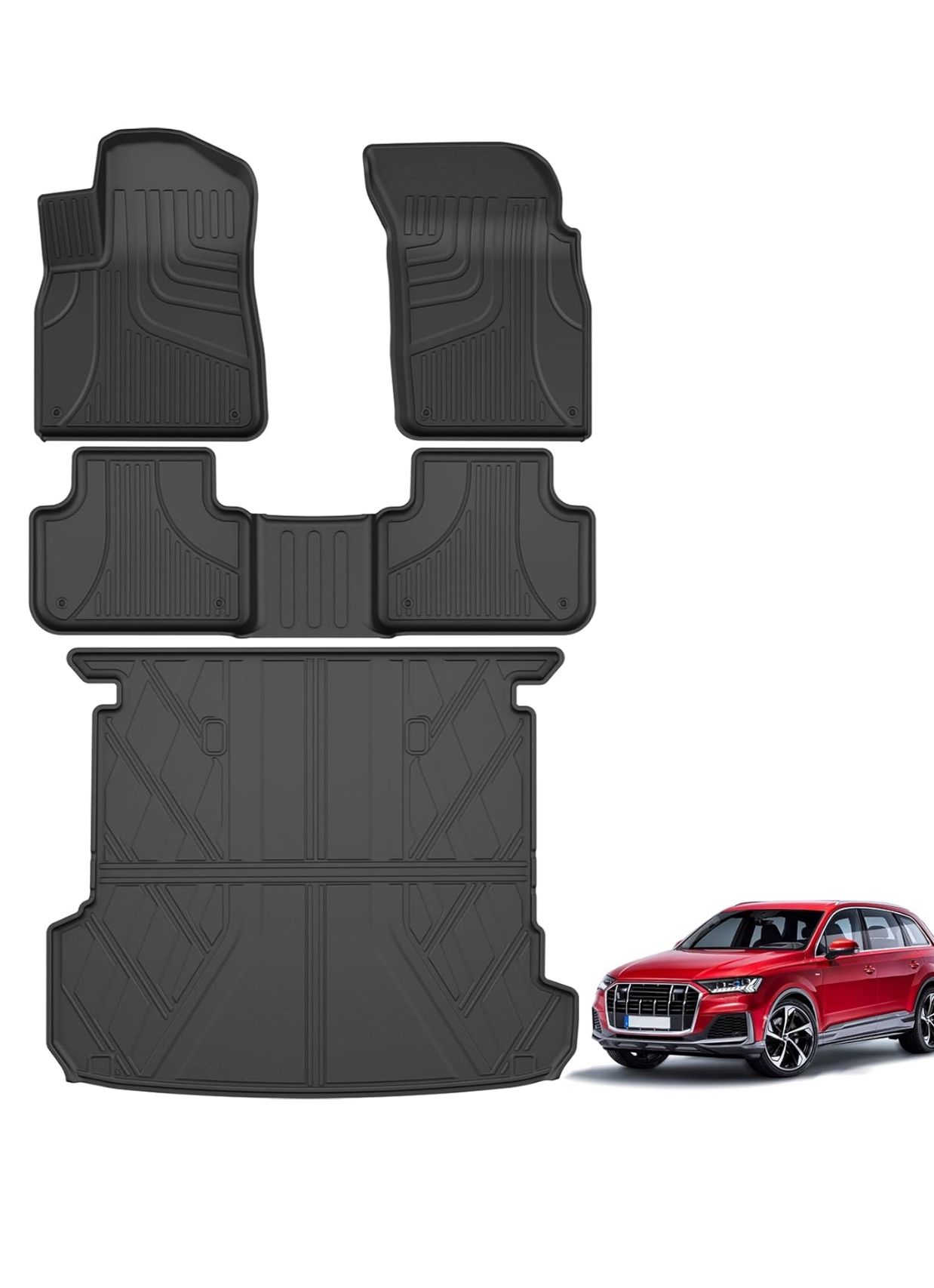 Audi Q7 All Weather Floor Mats Custom Fit 