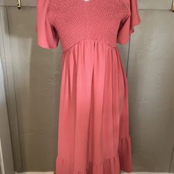 Long Blush Pink Dress