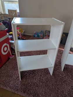 White bookshelf