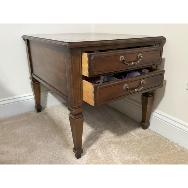 Vintage Coffee Table With End Table And Octagon End Table with Storage