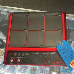 Roland Spd-SX sampling pad with cords and manual