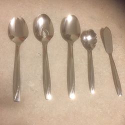 Rogers Cutlery Co Stainless USA IS Lawncrest 5 Piece Set