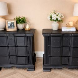 A Set Of 2 vintage Nightstands With 3 Drawers Each. Will Be Adding Hardware 